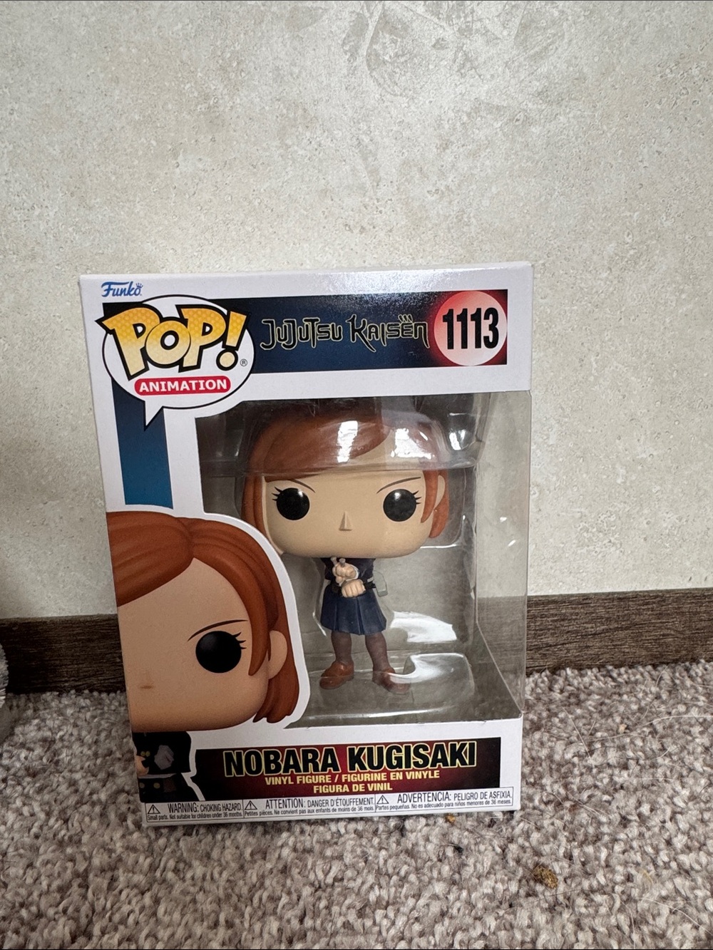 Funko Pop! Animation Nobara Kugisaki Vinyl Figure - Brown Hair, Navy Outfit